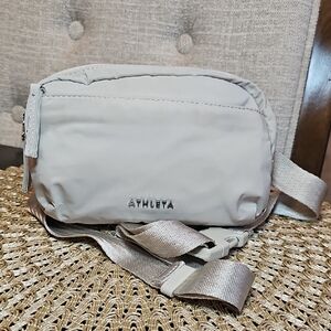 Athleta Cream Crossbody Bag Minimalist Design